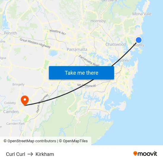 Curl Curl to Kirkham map
