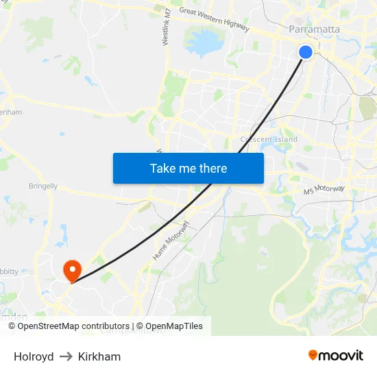 Holroyd to Kirkham map