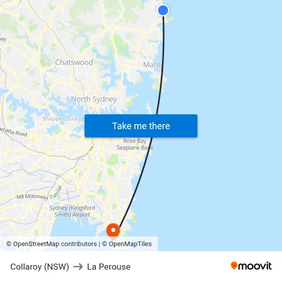 Collaroy (NSW) to La Perouse map