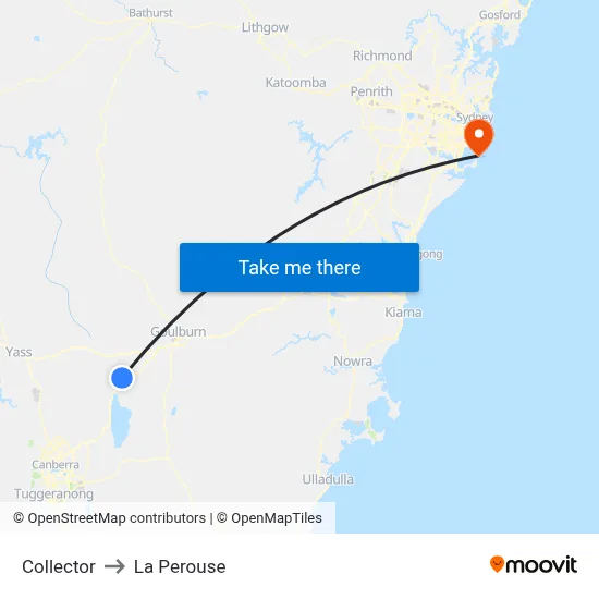 Collector to La Perouse map