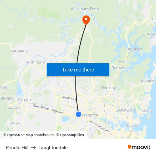 Pendle Hill to Laughtondale map