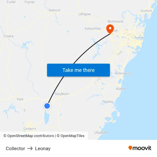 Collector to Leonay map