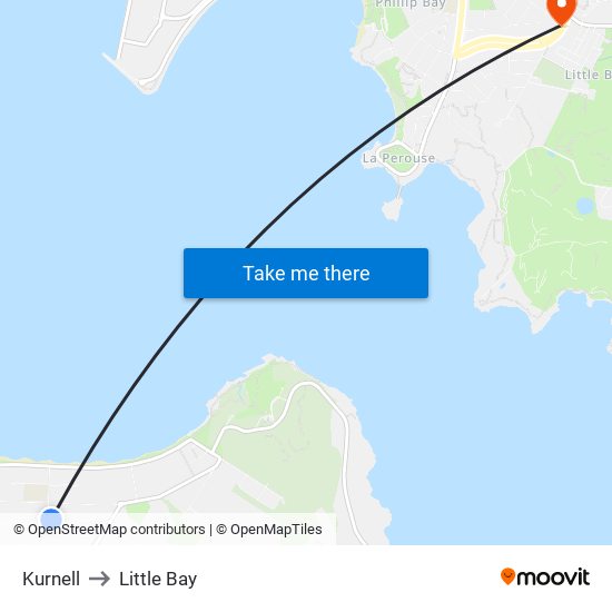 Kurnell to Little Bay map