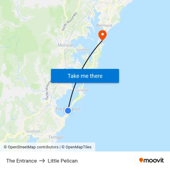 The Entrance to Little Pelican map