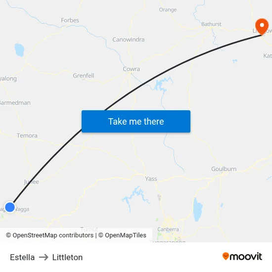 Estella to Littleton map