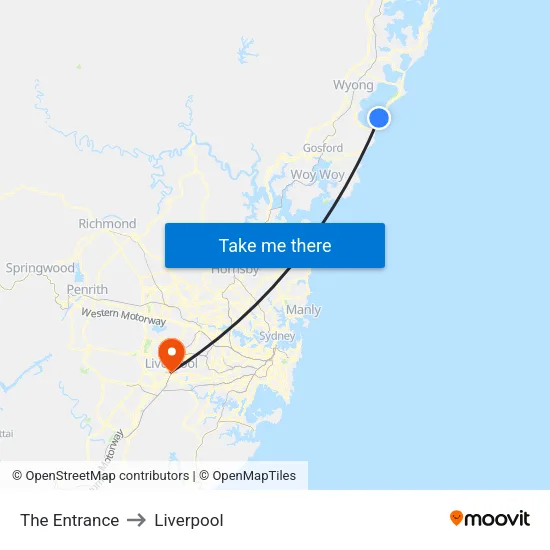 The Entrance to Liverpool map
