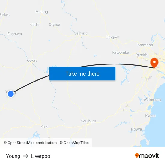 Young to Liverpool map