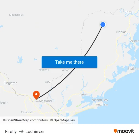 Firefly to Lochinvar map