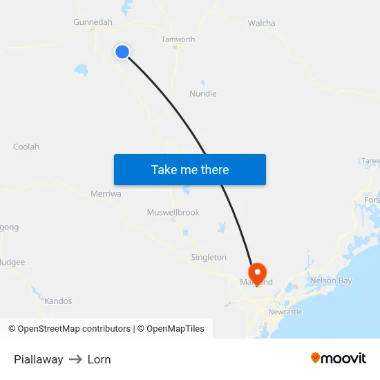 Piallaway to Lorn map