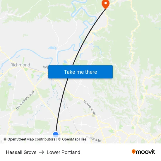 Hassall Grove to Lower Portland map