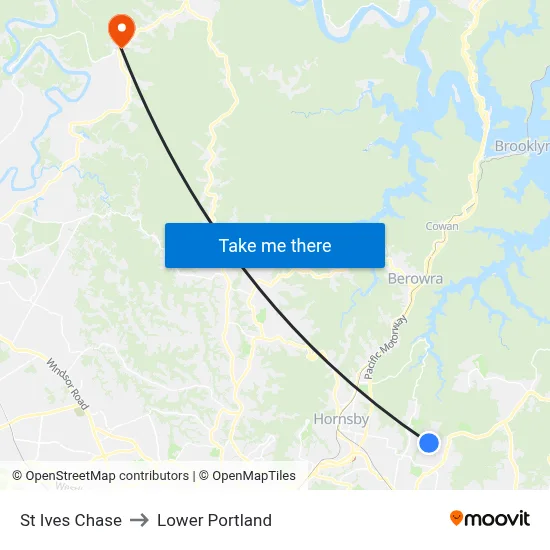 St Ives Chase to Lower Portland map