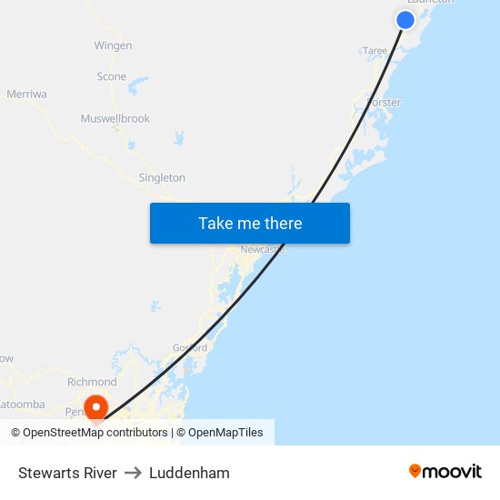 Stewarts River to Luddenham map