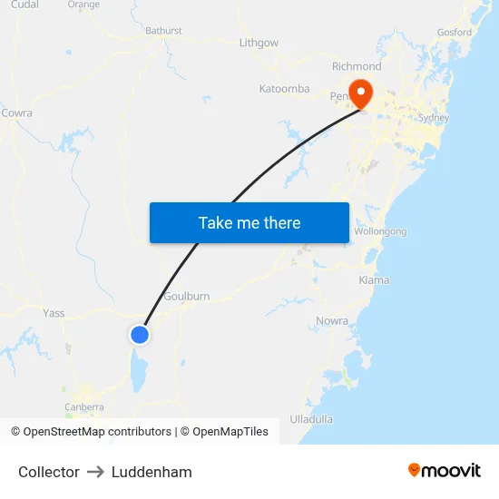 Collector to Luddenham map