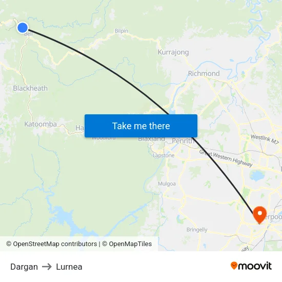 Dargan to Lurnea map