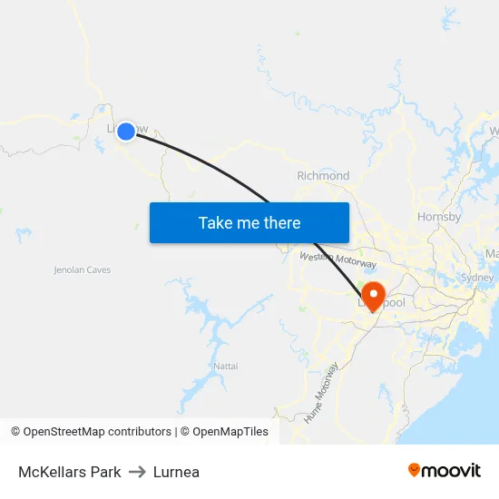 McKellars Park to Lurnea map