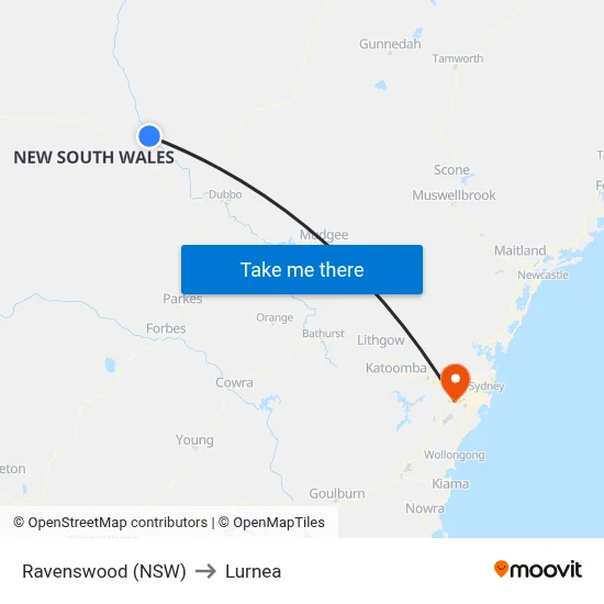 Ravenswood (NSW) to Lurnea map