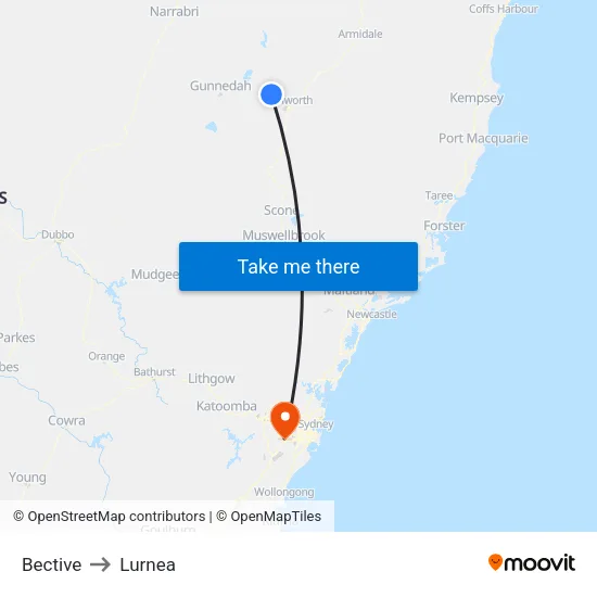 Bective to Lurnea map