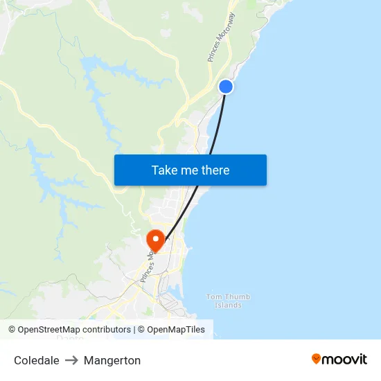 Coledale to Mangerton map