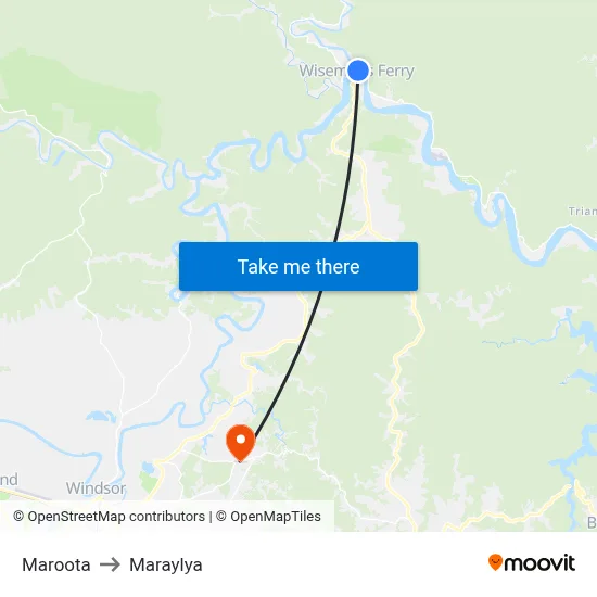 Maroota to Maraylya map