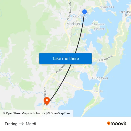 Eraring to Mardi map