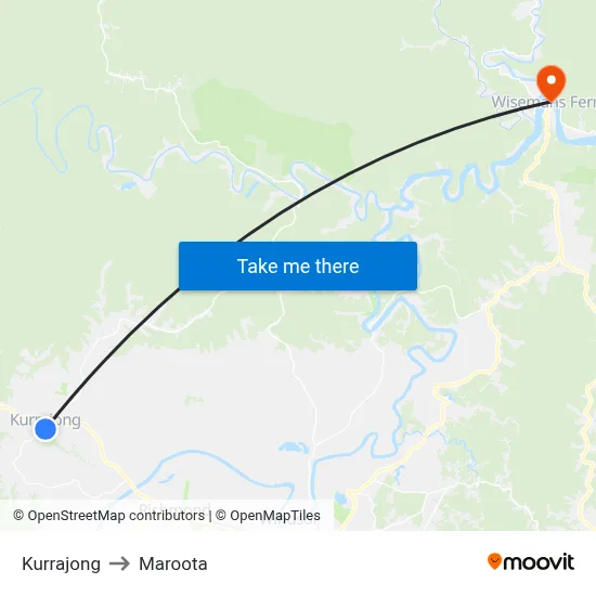 Kurrajong to Maroota map
