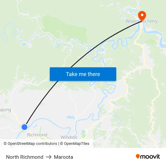 North Richmond to Maroota map
