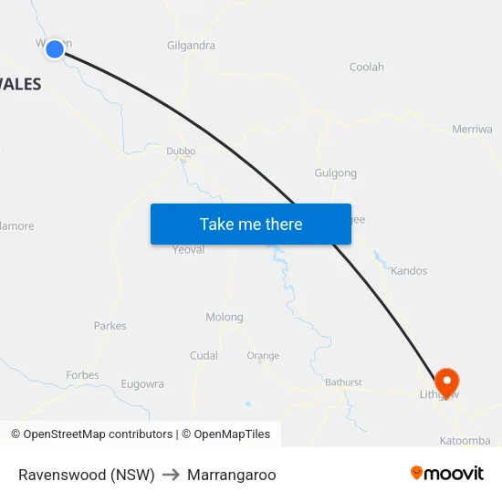 Ravenswood (NSW) to Marrangaroo map