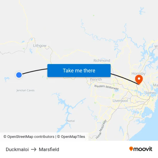 Duckmaloi to Marsfield map