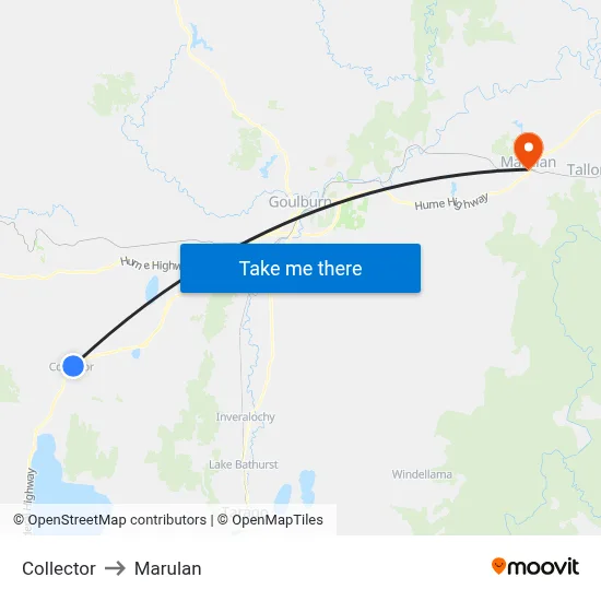 Collector to Marulan map