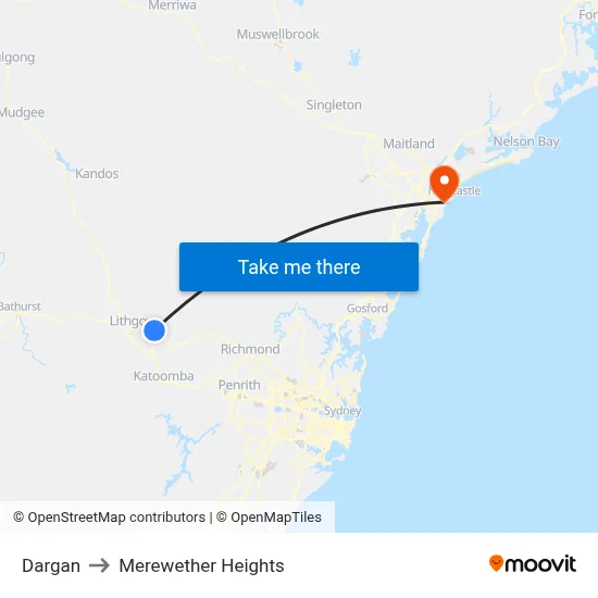 Dargan to Merewether Heights map