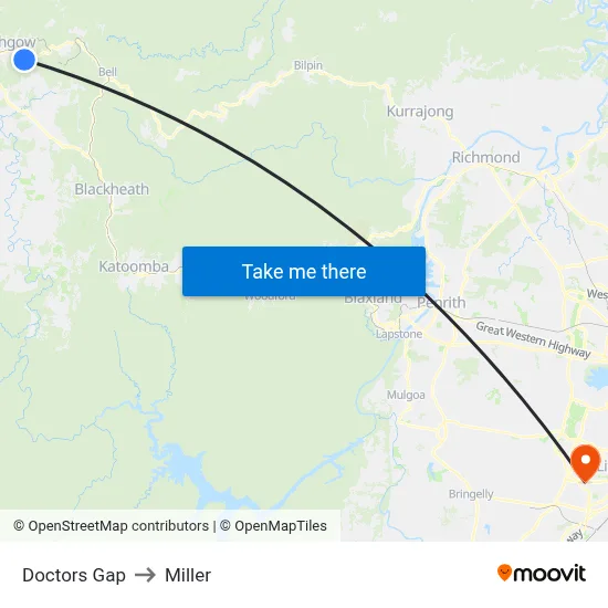 Doctors Gap to Miller map