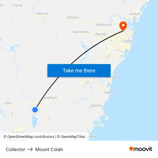 Collector to Mount Colah map