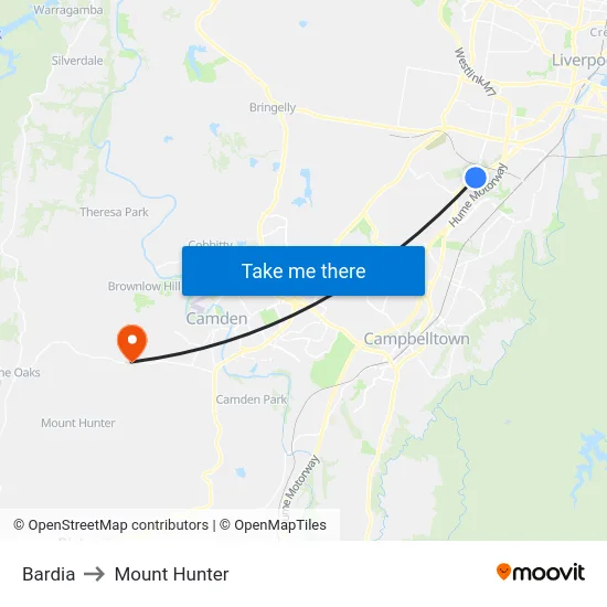Bardia to Mount Hunter map