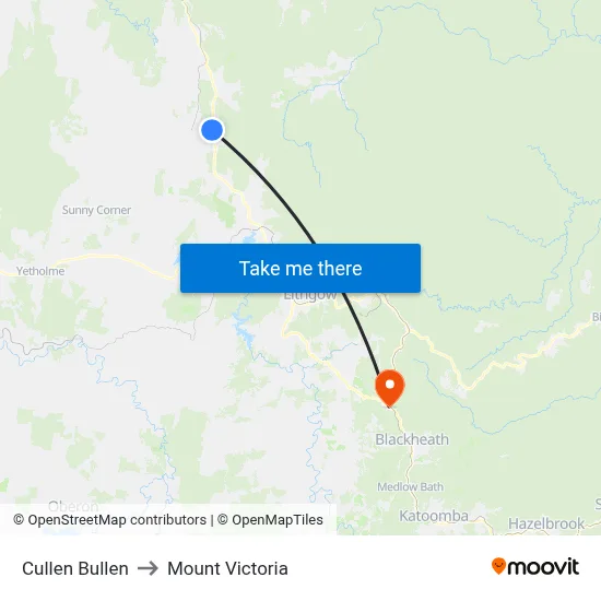 Cullen Bullen to Mount Victoria map