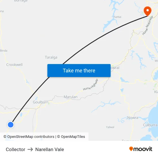 Collector to Narellan Vale map