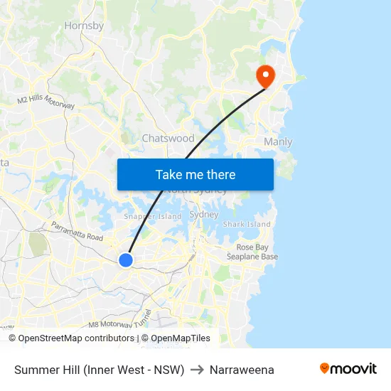 Summer Hill (Inner West - NSW) to Narraweena map