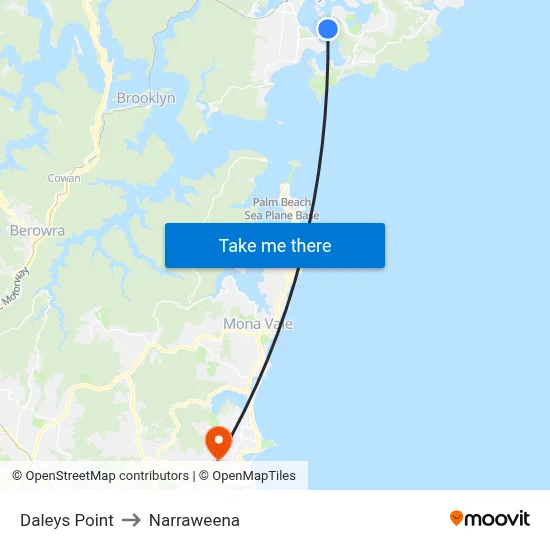 Daleys Point to Narraweena map
