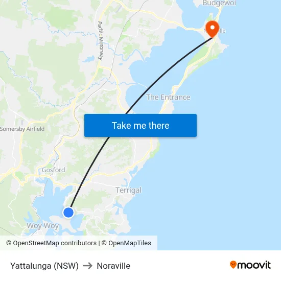 Yattalunga (NSW) to Noraville map
