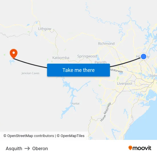 Asquith to Oberon map