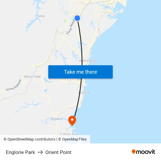 Englorie Park to Orient Point map