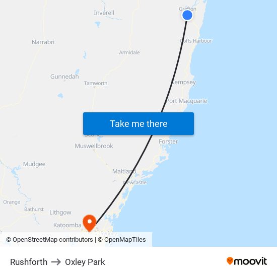 Rushforth to Oxley Park map