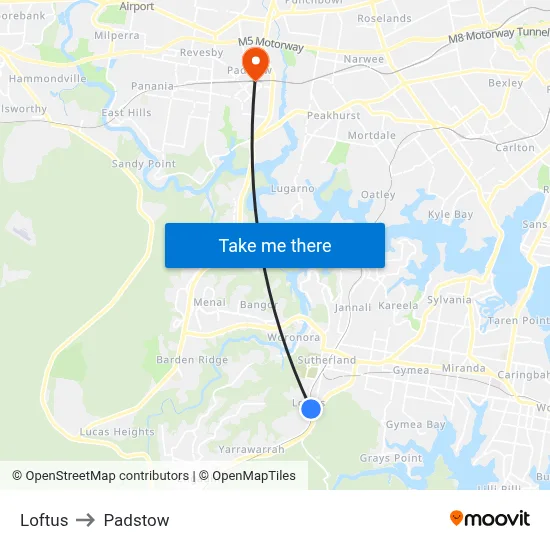 Loftus to Padstow map