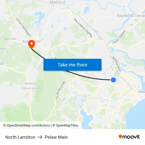 North Lambton to Pelaw Main map