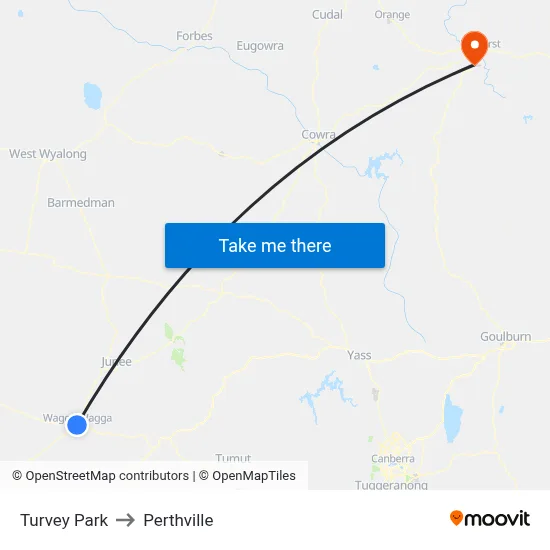 Turvey Park to Perthville map