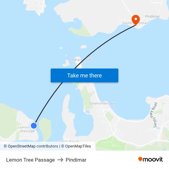 Lemon Tree Passage to Pindimar map