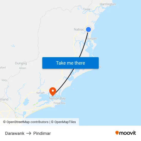 Darawank to Pindimar map
