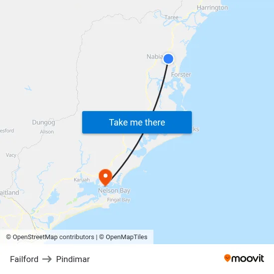 Failford to Pindimar map