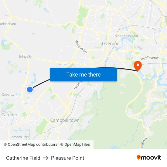Catherine Field to Pleasure Point map