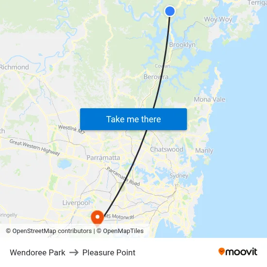 Wendoree Park to Pleasure Point map