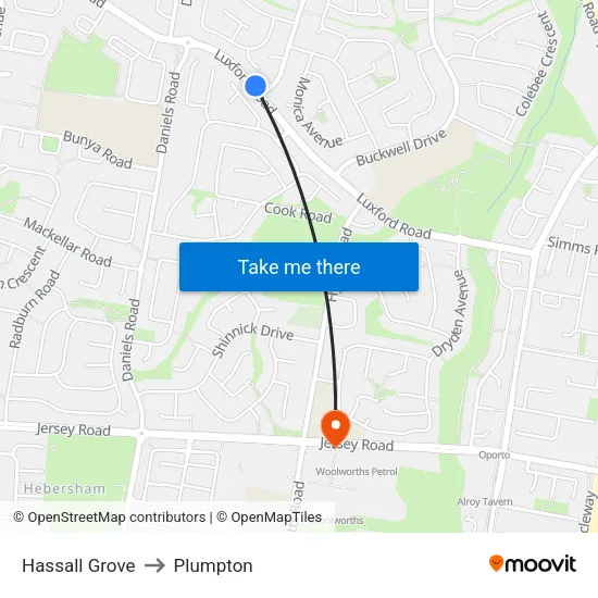 Hassall Grove to Plumpton map